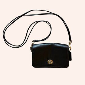 Coach Leather Crossbody Bag Black